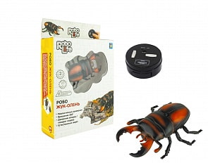 Интерактивная игрушка на ИК управлении - Робо-Жук-Олень, красный (1toy, Т16444)
