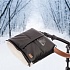 Муфта меховая для коляски Nuovita Siberia Lux Bianco Nero/Черный  - миниатюра №3