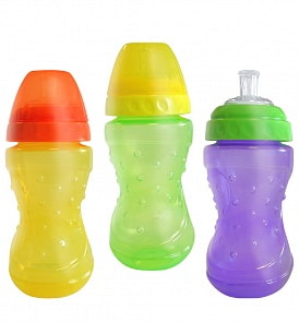 Поильник-непроливайка с мягким носиком - Спорт, 230 мл (Lubby, 11835/144/12) (ассортимент)