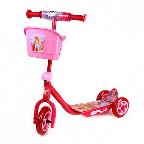 Самокат 3-колесный «Винкс» с корзиной (С-Трейд, ST-PL- WINXsim)