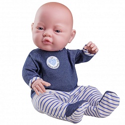 Кукла Бэби в синих ползунках, 45 см, мальчик (Paola Reina, 05150) - миниатюра