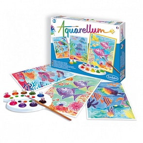 Акварельная раскраска - Подводный мир (Sentosphere, 6060k)