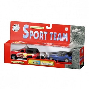 Набор из 2 инерционных автомобилей - Спортивная команда, 4 вида (Yat Ming, 8282_md)