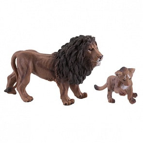 Фигурка - Лев со львенком (Игрики ZOO, TAV005_1)