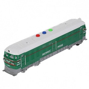 Модель Электровоз свет-звук 23 см пластиковая инерционная (Технопарк, 1853392-R)