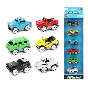 Набор из 6 металлических машин (Наша игрушка, TN-1073D)