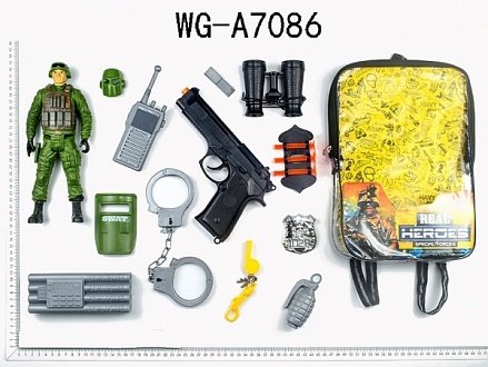 Набор игровой военный в рюкзачке 