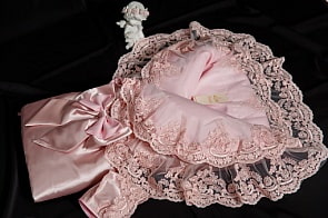 Комплект на выписку - Императорский, пудра (Мой Ангелок, УТ-00000377_пудра)