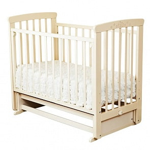 Кровать детская Красная Звезда С 702 Марина, резьба №15, слоновая кость (Красная Звезда, КЗ-С 702_слоновая кость)