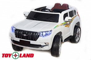 Электромобиль Джип Toyota Prado YHD5637, белый (ToyLand, YHD5637_белый)