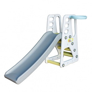 Детский игровой комплекс Park  для дома и улицы: детская горка, баскетбольное кольцо с мячом (Happy Box, JM-755A)