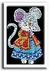 Мозаика из пайеток – Мышка (Волшебная Мастерская, М011вм)