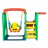 Детский игровой комплекс для дома и улицы: детская горка, баскетбольное кольцо с мячом, подвесные качели  - миниатюра №10