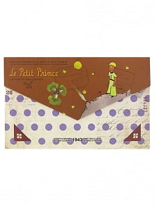 Блокнот Маленький Принц, с жесткой обложкой на магните формат А5, цвет – коричневый (МихиМихи, MM07184)