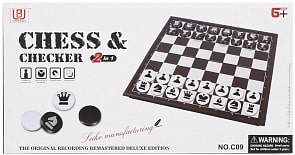 Настольная игра 2 в 1 – Шахматы и шашки (Наша Игрушка, C09)