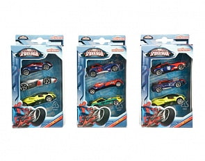 Набор из трёх машинок Человек-Паук (Majorette, 3089811)