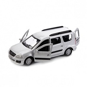 Машина металлическая инерционная – Лада Ларгус, 12 см., открываются двери, несколько цветов (Технопарк, SB-16-47-N-WBsim)