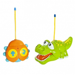 Радиоуправляемая игрушка - Крокодильчик, 2 канала, свет, музыка (Жирафики, 939504) - миниатюра