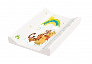 Пеленальная доска с жёстким основанием с меркой - Винни Пух, белый 50 х 70 (Okt, 1840)