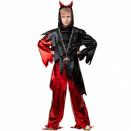 Карнавальный костюм для мальчиков – Демон, сорочка, брюки, размер 128-64 