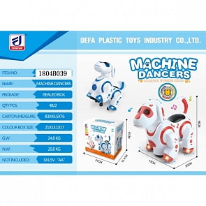 Собака, свет + звук, разные цвета (1804B039)