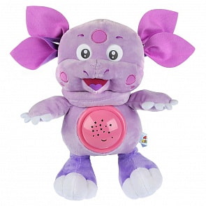 Музыкальная мягкая игрушка - Лунтик с проектором ночного неба, 5 колыбельных, 25 см (Мульти-пульти, DS-3757)