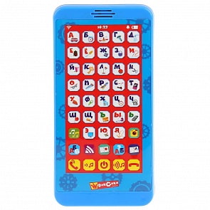 Телефон Азбука 15 песен из мультиков, 9 режимов работы, русифицированный (Умка, HX2501-R40)