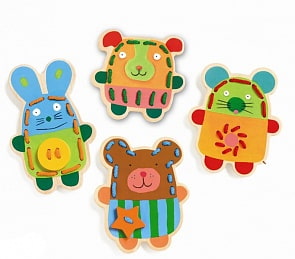 Шнуровка - Зверюшки (Djeco, 01680k)