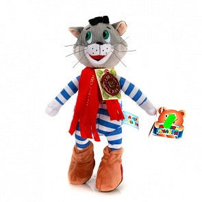 Озвученная мягкая игрушка - Матроскин из мультфильма - Трое из Простоквашино 18 см (Мульти-пульти, V27548/18sim)