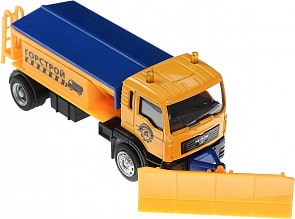 Снегоуборщик металлический, инерционный (Технопарк, U1401D-8)