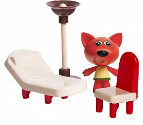 Игровой набор Ми-Ми-Мишки - Лисичка и 3 детали интерьера (Gulliver, BBPS032F)