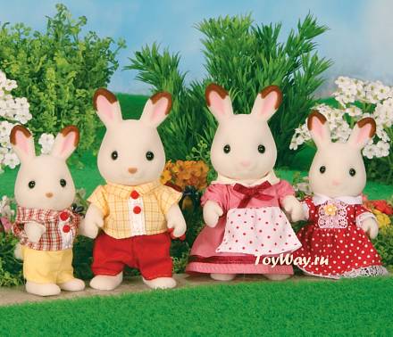 Sylvanian Families - Семья Шоколадных Кроликов 