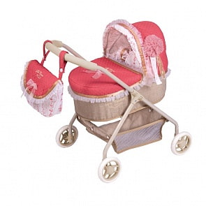 Коляска для куклы с сумкой серии Мартина, 56 см (DeCuevas, 86033)