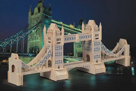 Сборная деревянная модель - Башенный мост 
