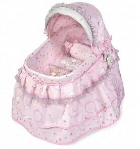 Кроватка для куклы с козырьком - Мария, 46 см (DeCuevas, 51134)