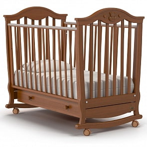 Детская кроватка – Nuovita Sorriso dondolo. Noce scuro/Темный орех (Nuovita, SORD_047)