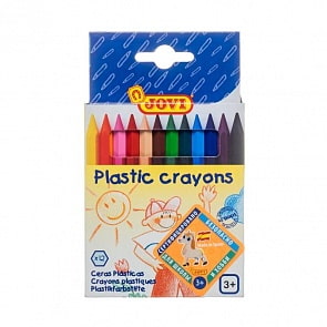 Карандаши пластиковые шестигранные, 12 цветов в коробке с европодвесом (Jovi, 912)