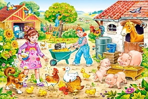 Пазлы Castorland – Сельский двор, 40 элементов маxi (Castorland, B-040087)