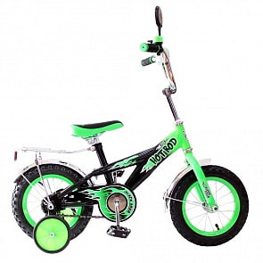 Двухколесный велосипед Hot-Rod, диаметр колес 12 дюймов, зеленый (RT, 5419RT)