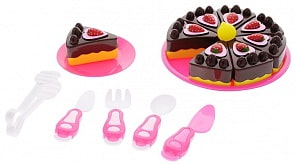Тортик в наборе с посудой «Помогаю Маме. Маленький кондитер» (ABtoys, PT-00360)