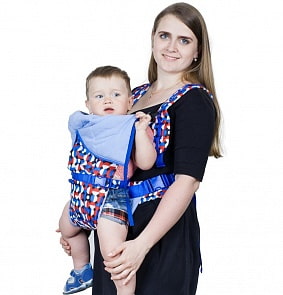 Рюкзак-кенгуру Baby Active Choice, дизайн - карнавал/синий (Чудо-Чадо, BAC03-001)