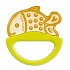 Погремушка с эластичным прорезывателем Canpol Рыбка, желтый, 0+  - миниатюра №1