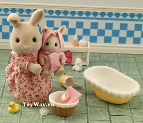 Sylvanian Families - Мама Флора купает малышку Сандру (Sylvanian Families, 2233)