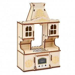 Набор – Кухня: система шкафов с плитой и духовкой, коллекция Барокко из серии Одним прекрасным утром (ЯиГрушка, 59794)