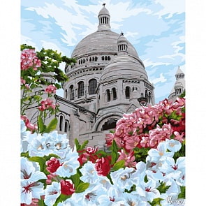 Рисование по номерам на холсте - Базилика Сакре-Кер, 40 х 50 (Фабрика Творчества, C039)