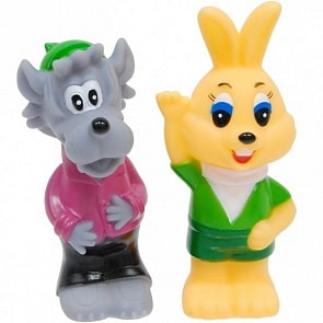 Набор для купания – Волк, Заяц (Играем вместе, 118R-PVCsim)