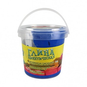 Кинетическая глина синяя, банка 200 гр. (1Toy, Т11359а)