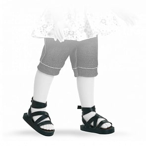 Сандалии черные, для кукол 32 см (Paola Reina, 63207)