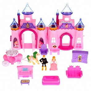 Дом для кукол с мебелью, фигурками и аксессуарами, свет и звук (B1111033)