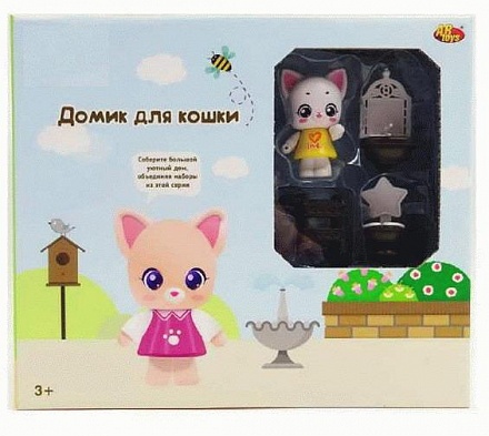 Игровой набор Уютный дом - Домик для кошки. Ванная комната 